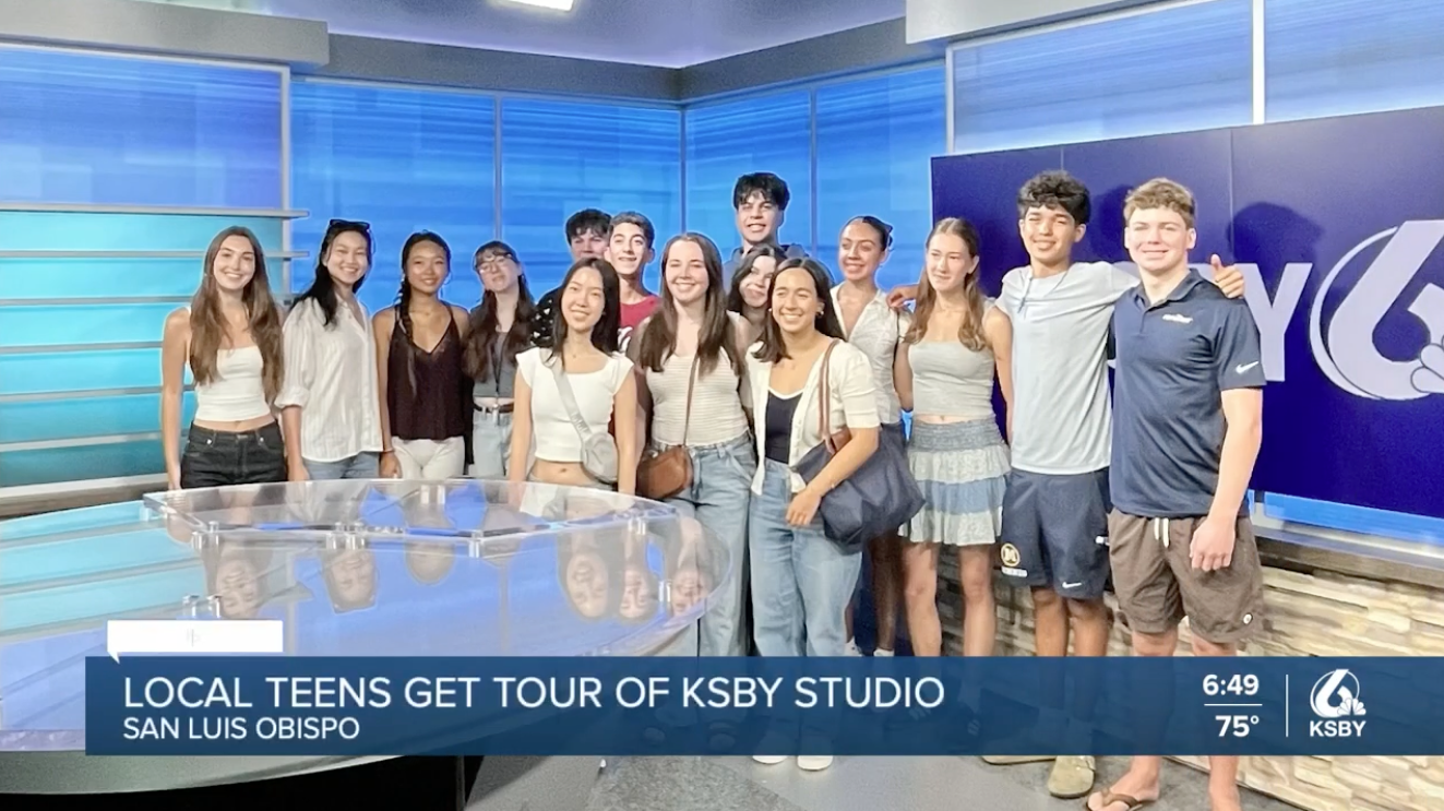 CSPA’s tour of KSBY-TV featured on evening news